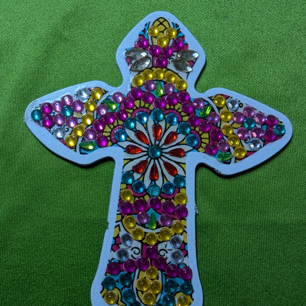5 For $10 Beautiful Crystal Cross Fridge Magnet